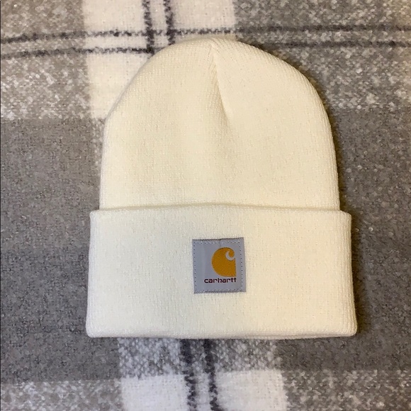 Creme White Carhartt Beanie | Poshmark